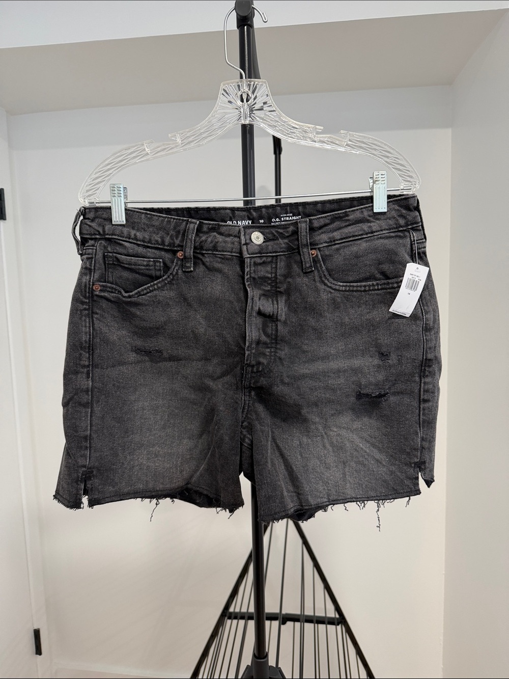NWT old navy high rise OG straight jean shorts size 10